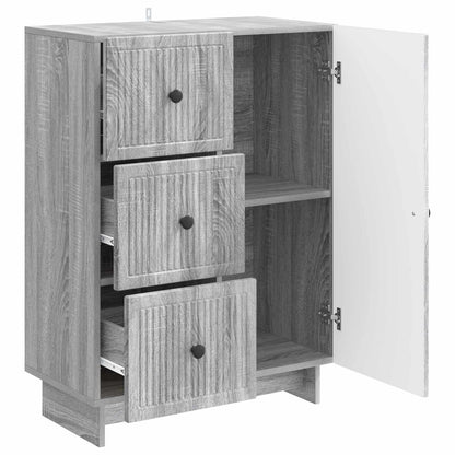 vidaXL Sideboard Grey Sonoma 66 x 34.5 x 90 cm Engineered Wood