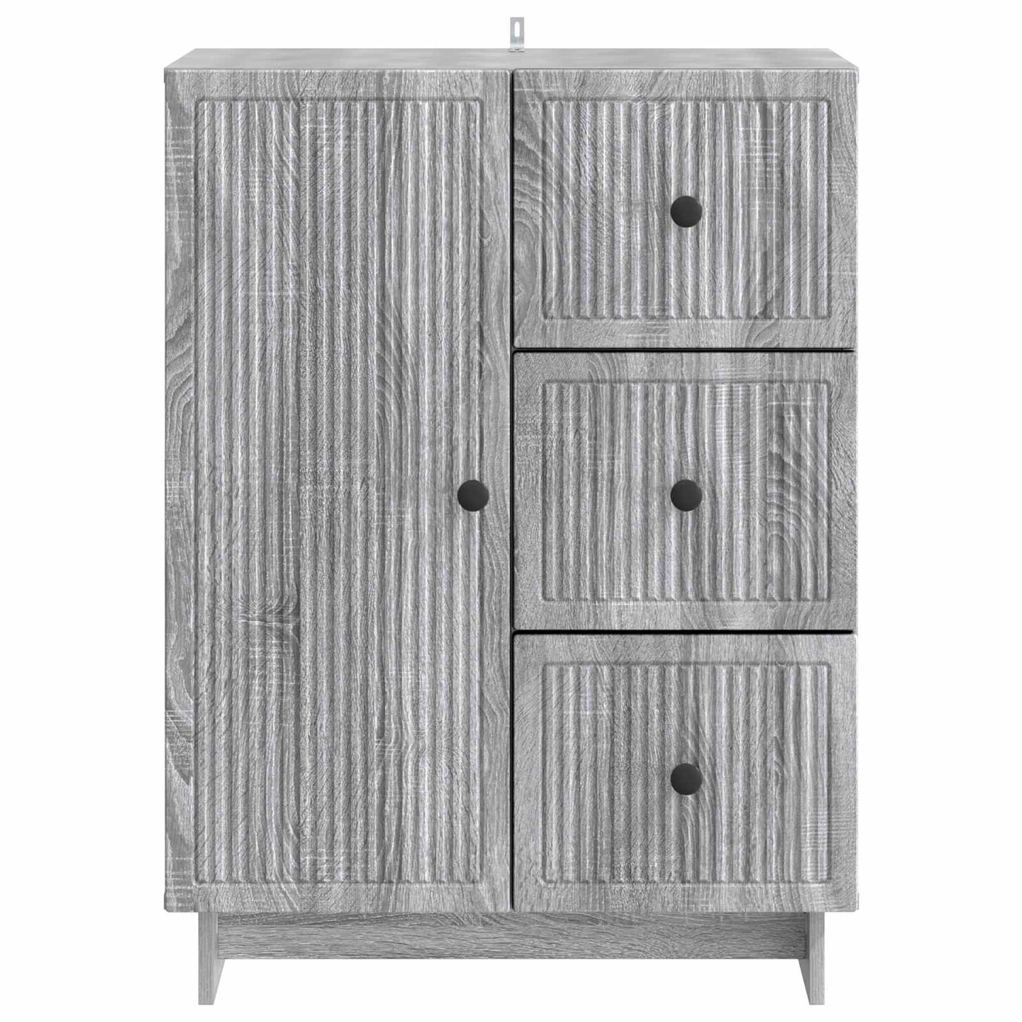 vidaXL Sideboard Grey Sonoma 66 x 34.5 x 90 cm Engineered Wood