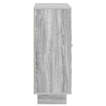 vidaXL Sideboard Grey Sonoma 66 x 34.5 x 90 cm Engineered Wood
