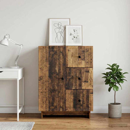 vidaXL Sideboard Old Wood 66 x 34.5 x 90 cm Engineered Wood