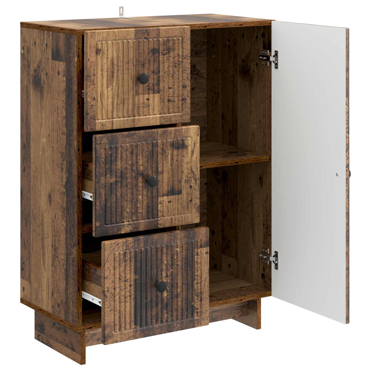 vidaXL Sideboard Old Wood 66 x 34.5 x 90 cm Engineered Wood