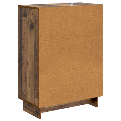 vidaXL Sideboard Old Wood 66 x 34.5 x 90 cm Engineered Wood