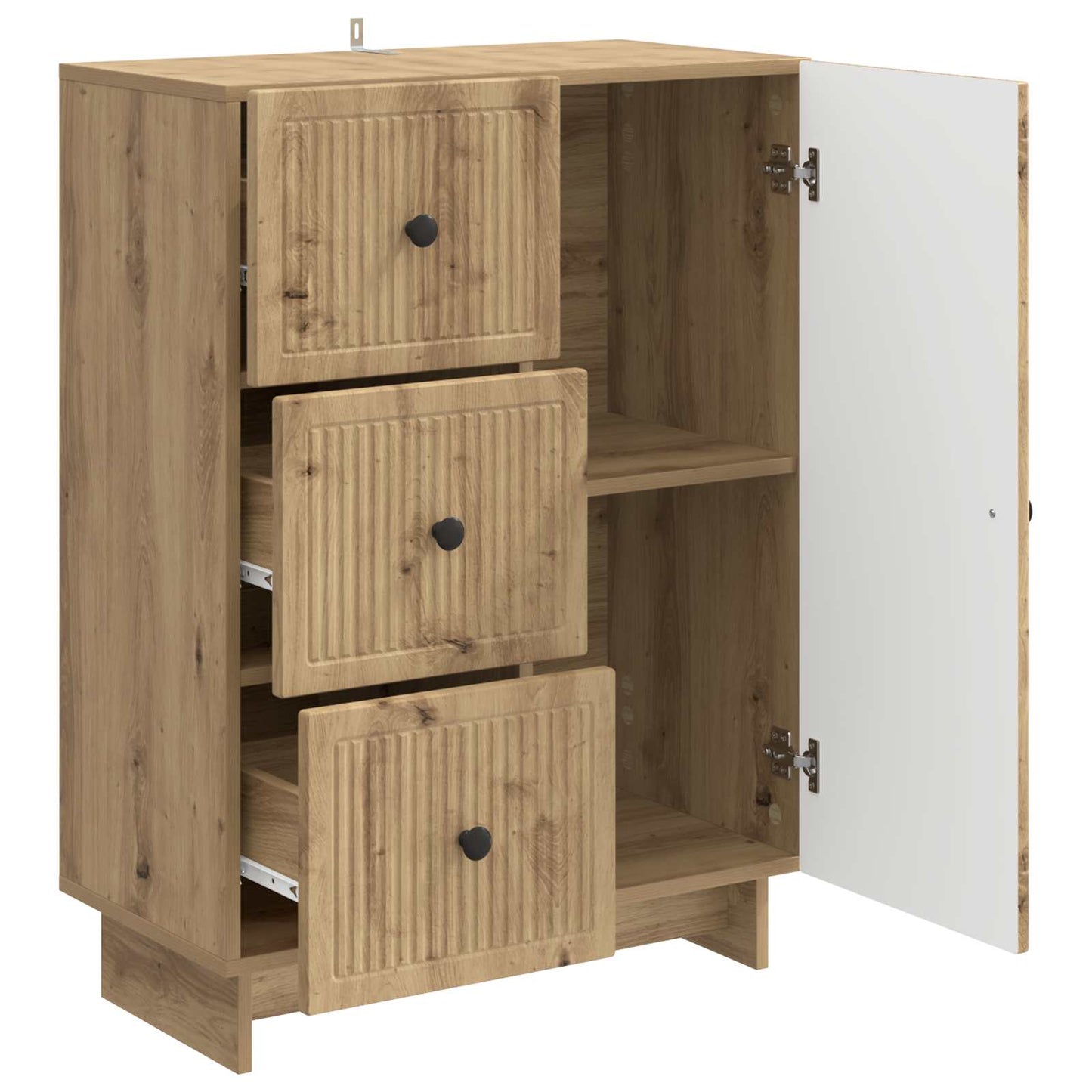 vidaXL Sideboard Artisan Oak 66 x 34.5 x 90 cm Engineered Wood