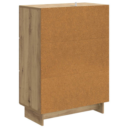 vidaXL Sideboard Artisan Oak 66 x 34.5 x 90 cm Engineered Wood