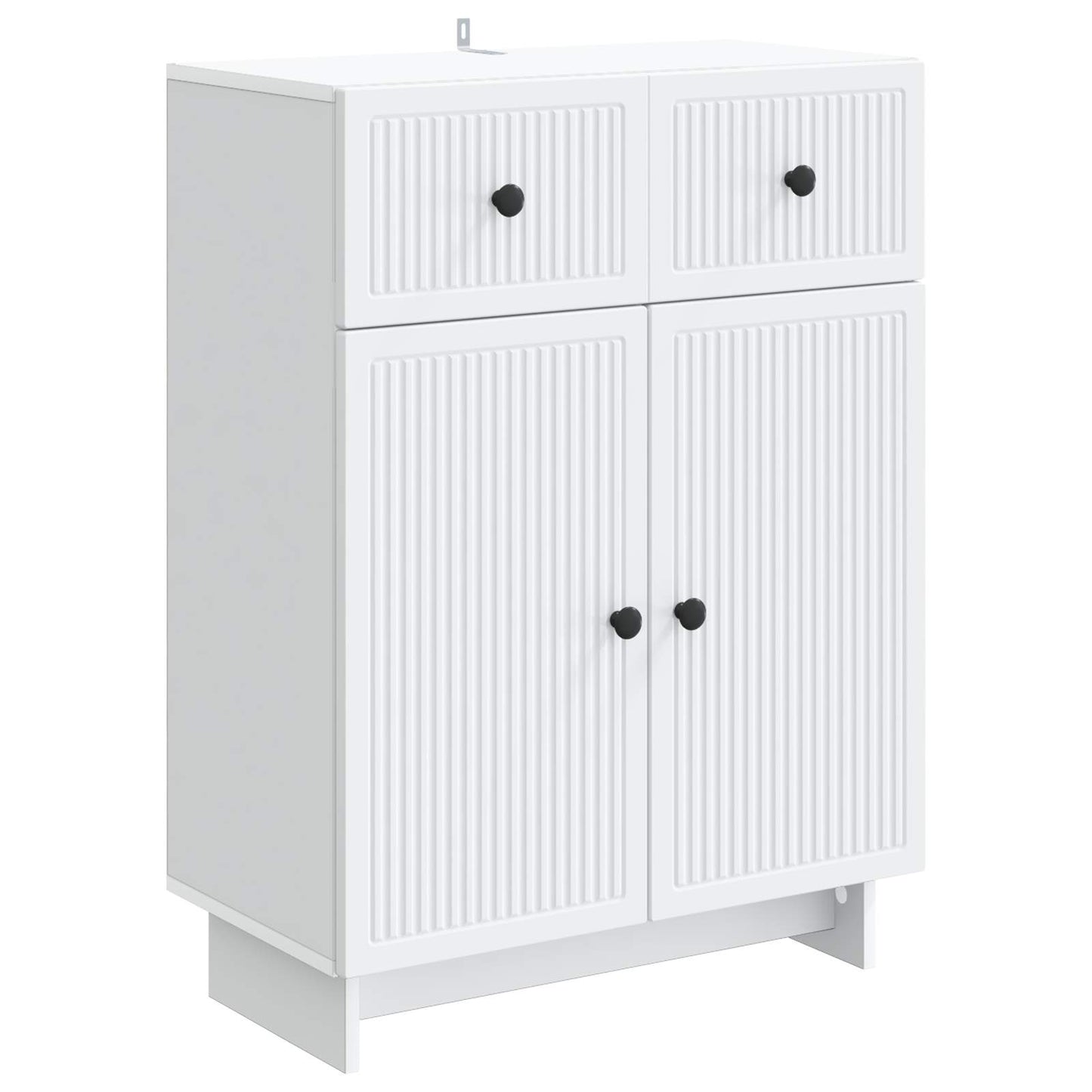 vidaXL Sideboard with Drawer White 66 x 34.5 x 90 cm Engineered Wood