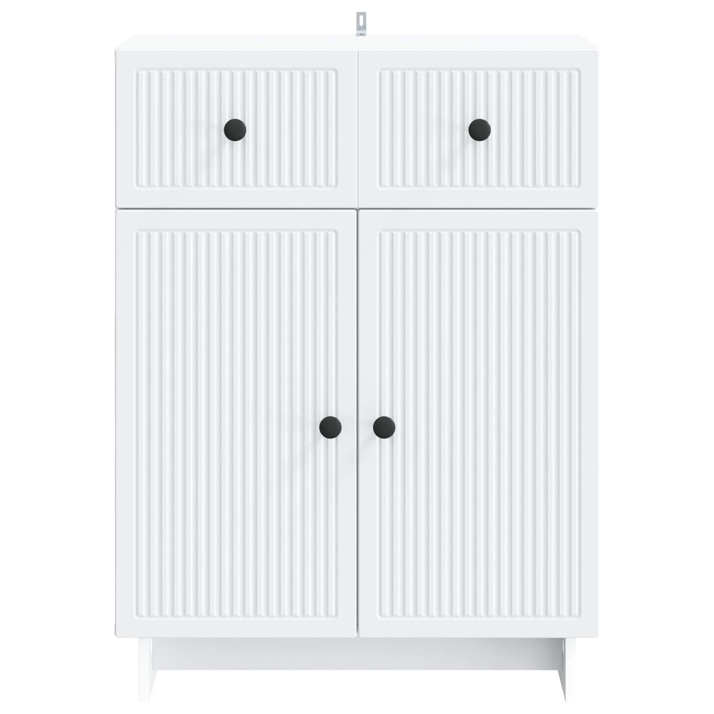 vidaXL Sideboard with Drawer White 66 x 34.5 x 90 cm Engineered Wood