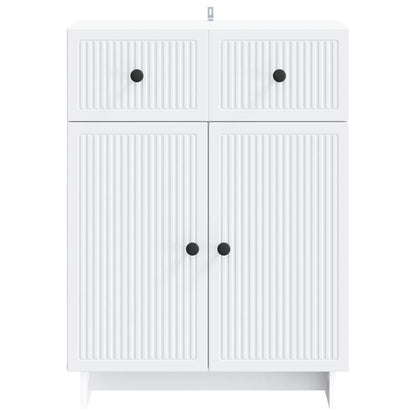 vidaXL Sideboard with Drawer White 66 x 34.5 x 90 cm Engineered Wood