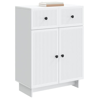 vidaXL Sideboard with Drawer White 66 x 34.5 x 90 cm Engineered Wood