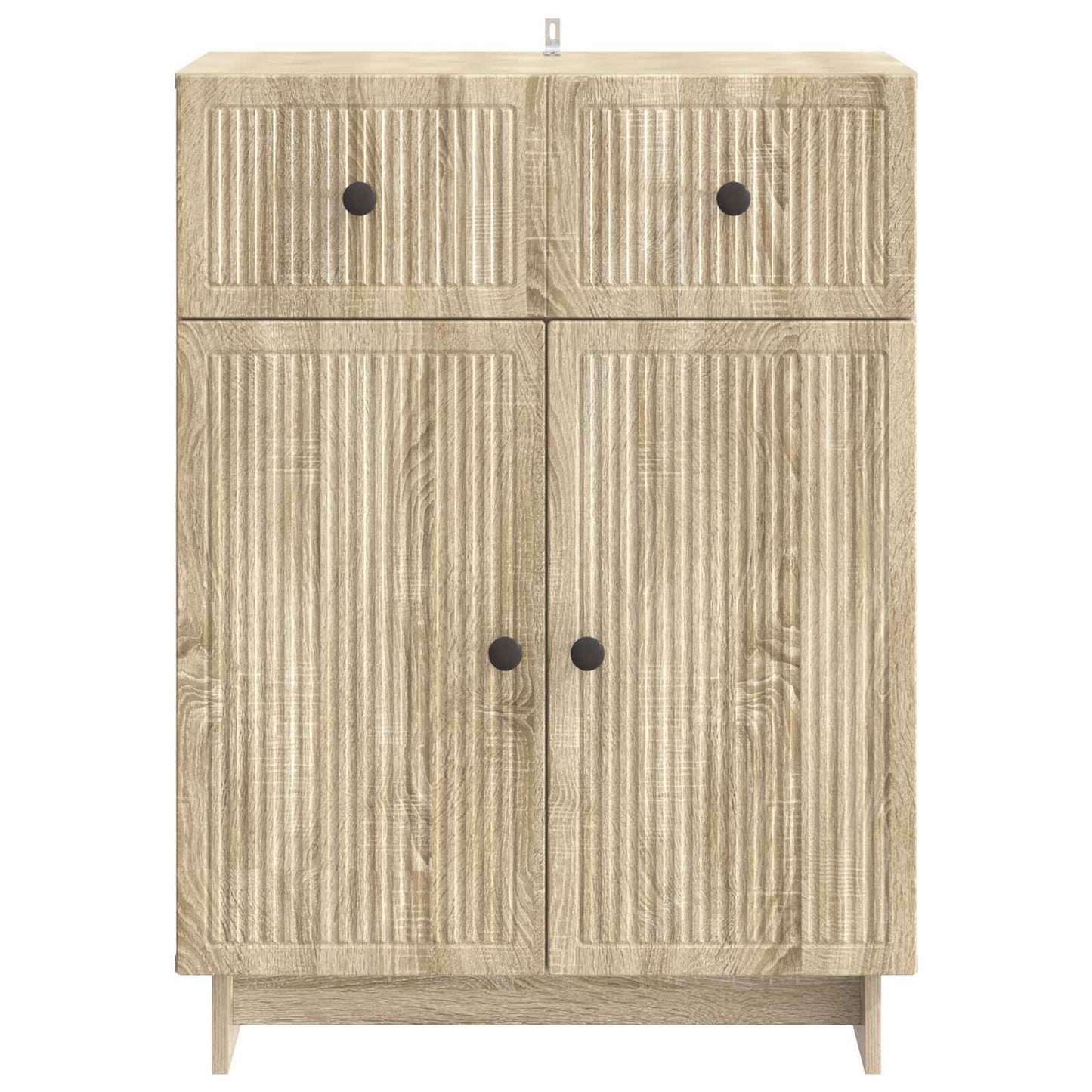 vidaXL Sideboard Sonoma Oak 66 x 34.5 x 90 cm Engineered Wood