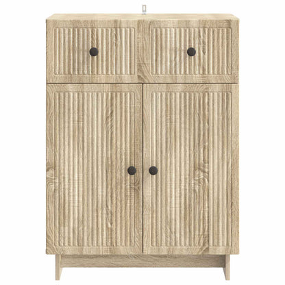 vidaXL Sideboard Sonoma Oak 66 x 34.5 x 90 cm Engineered Wood