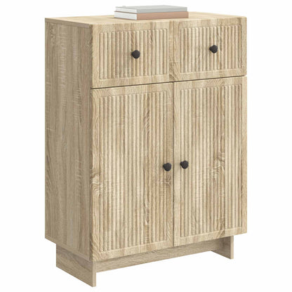 vidaXL Sideboard Sonoma Oak 66 x 34.5 x 90 cm Engineered Wood