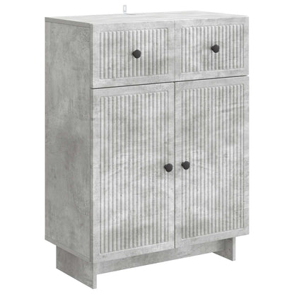vidaXL Sideboard Concrete Grey 66 x 34.5 x 90 cm Engineered Wood