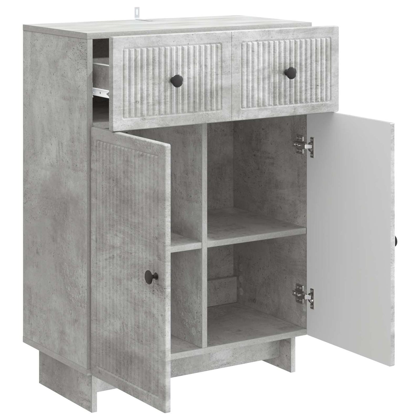 vidaXL Sideboard Concrete Grey 66 x 34.5 x 90 cm Engineered Wood