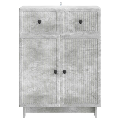 vidaXL Sideboard Concrete Grey 66 x 34.5 x 90 cm Engineered Wood