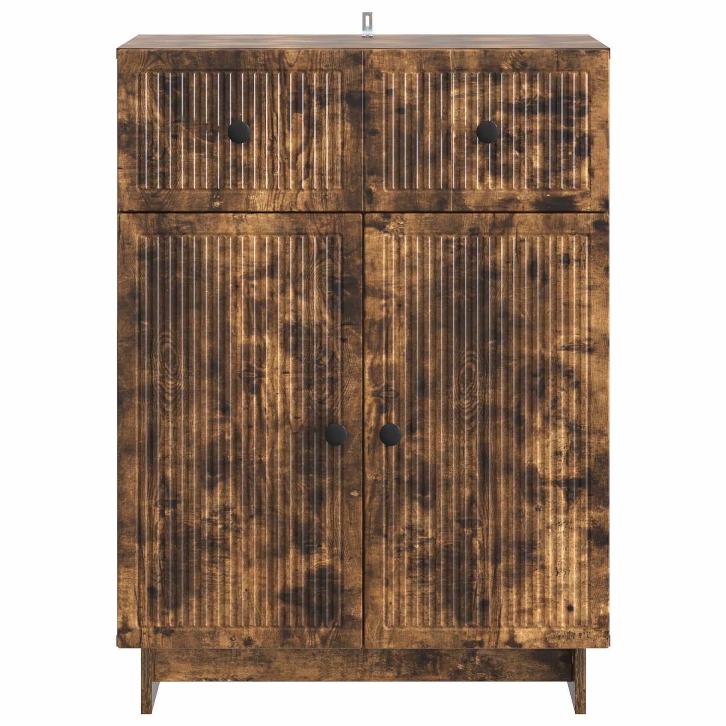 vidaXL Sideboard Smoked Oak 66 x 34.5 x 90 cm Engineered Wood