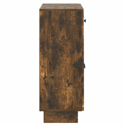 vidaXL Sideboard Smoked Oak 66 x 34.5 x 90 cm Engineered Wood
