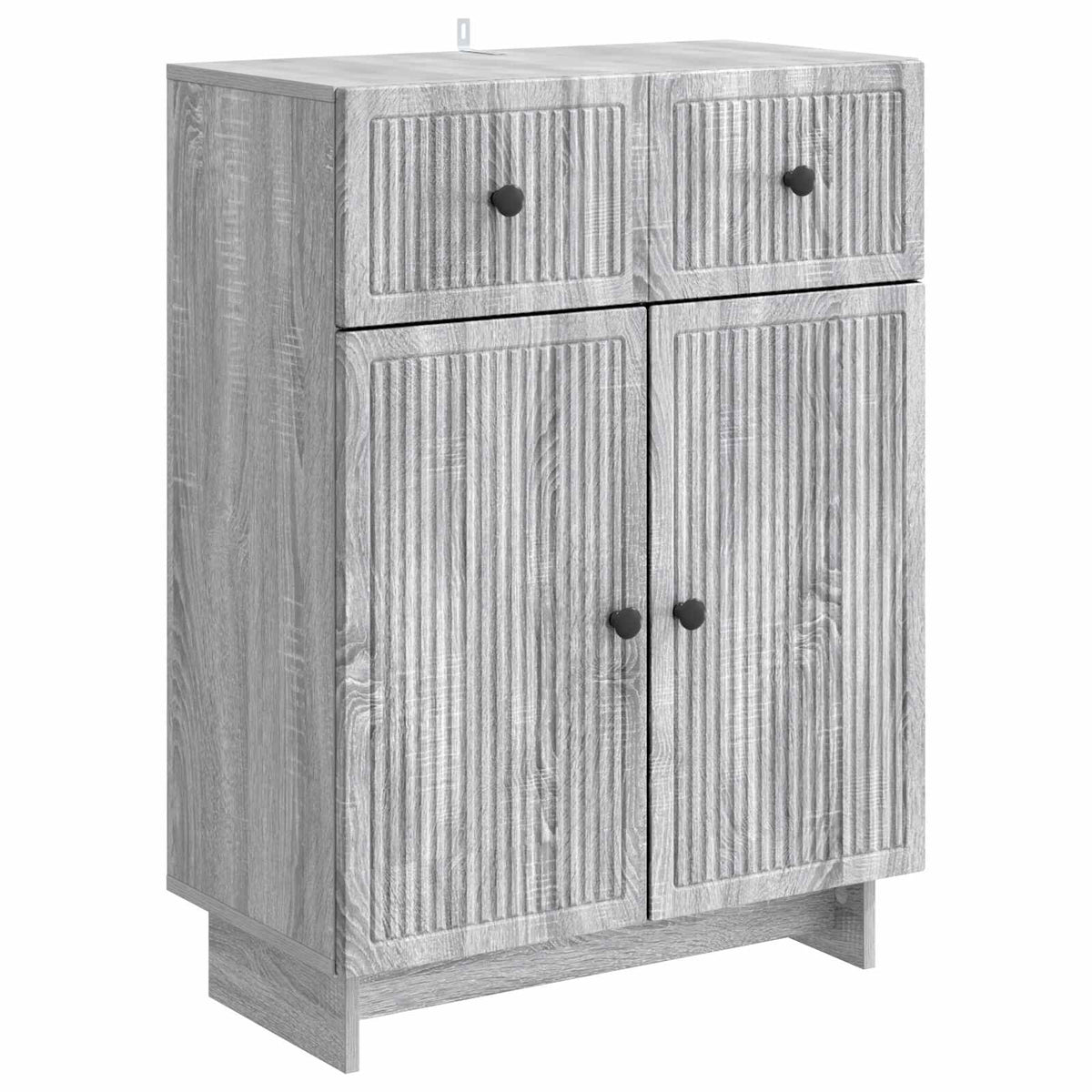 vidaXL Sideboard Grey Sonoma 66 x 34.5 x 90 cm Engineered Wood