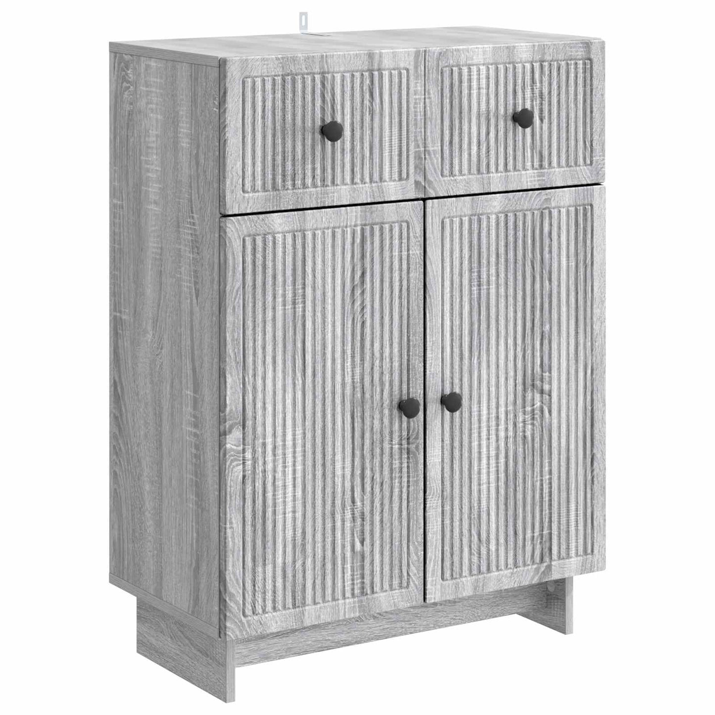 vidaXL Sideboard Grey Sonoma 66 x 34.5 x 90 cm Engineered Wood