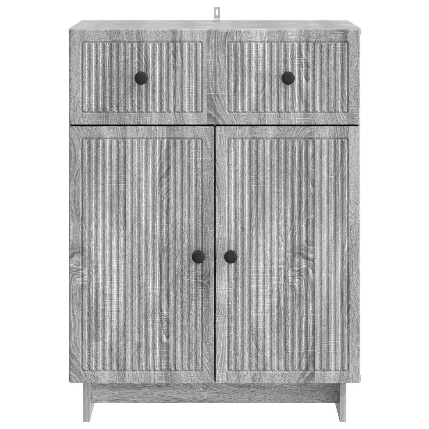 vidaXL Sideboard Grey Sonoma 66 x 34.5 x 90 cm Engineered Wood