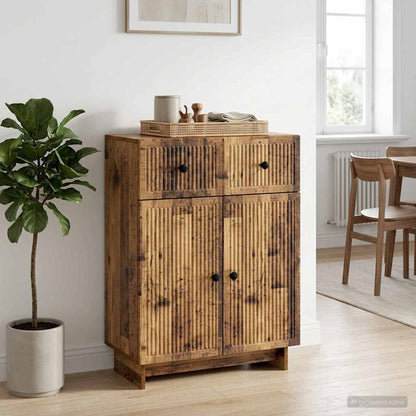 vidaXL Sideboard Old Wood 66 x 34.5 x 90 cm Engineered Wood