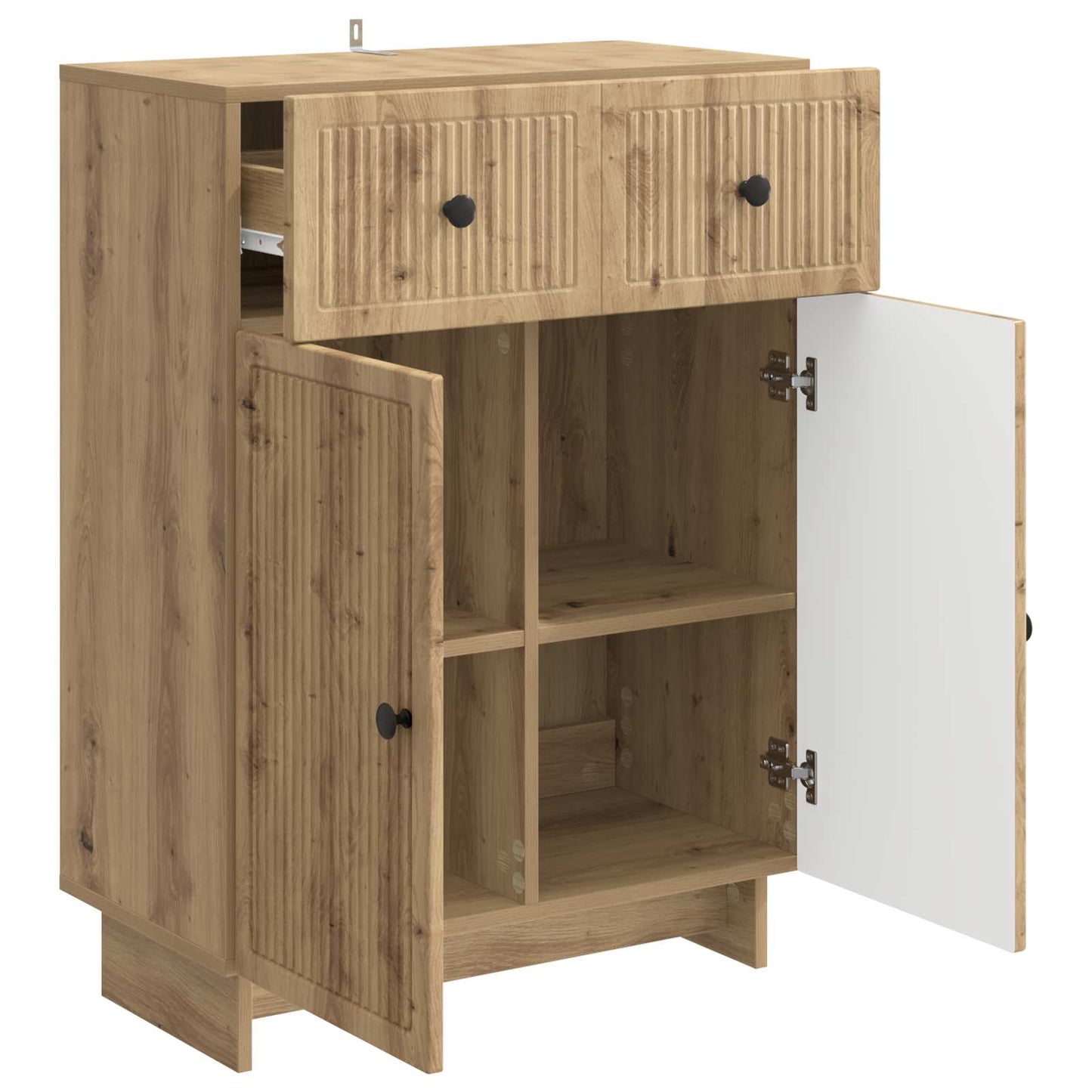 vidaXL Sideboard Artisan Oak 66 x 34.5 x 90 cm Engineered Wood