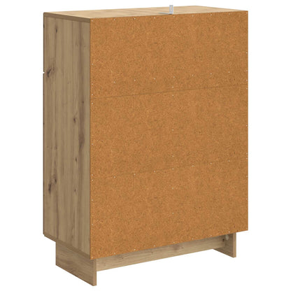 vidaXL Sideboard Artisan Oak 66 x 34.5 x 90 cm Engineered Wood