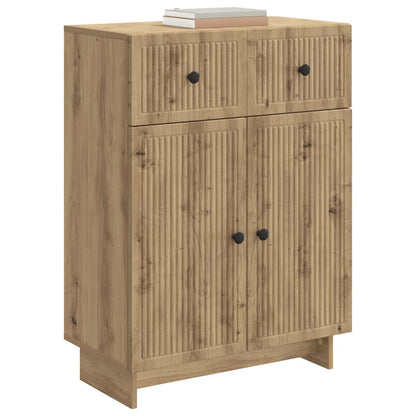 vidaXL Sideboard Artisan Oak 66 x 34.5 x 90 cm Engineered Wood