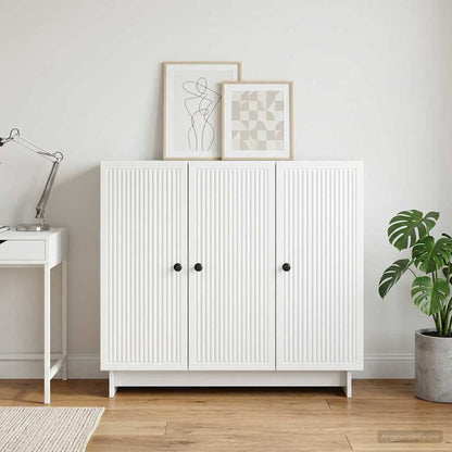 vidaXL Sideboard White 89 x 34.5 x 80 cm Engineered Wood