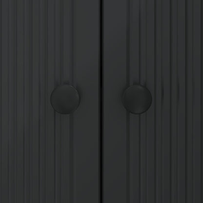 vidaXL Sideboard Black 89 x 34.5 x 80 cm Engineered Wood