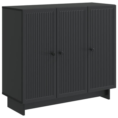 vidaXL Sideboard Black 89 x 34.5 x 80 cm Engineered Wood