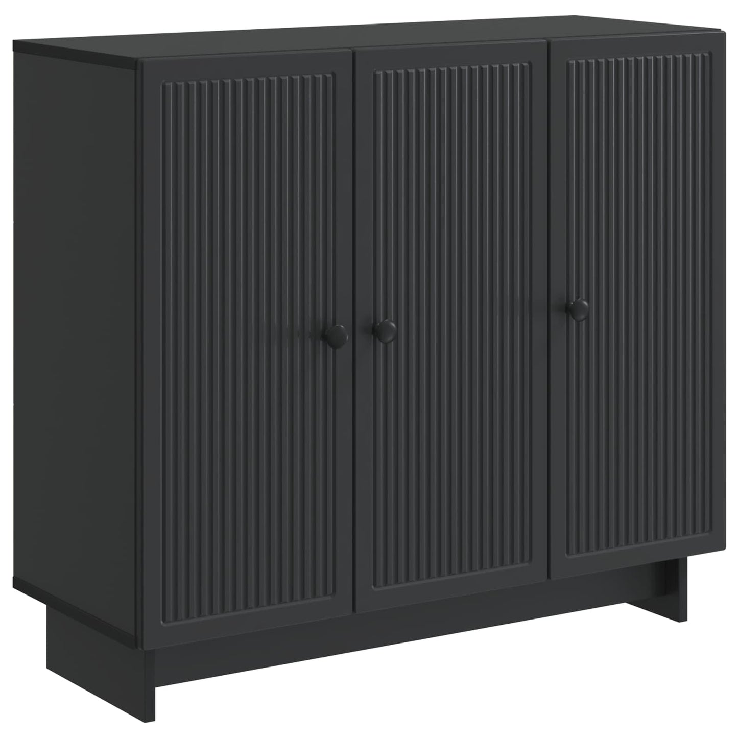 vidaXL Sideboard Black 89 x 34.5 x 80 cm Engineered Wood