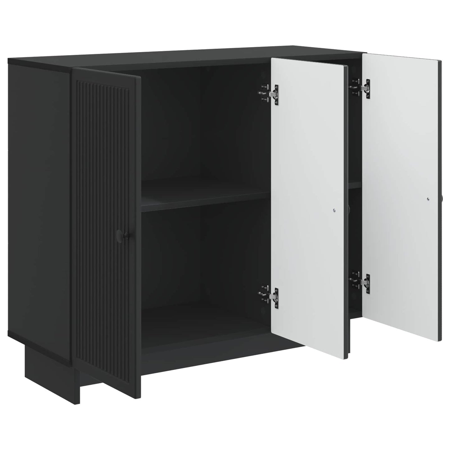 vidaXL Sideboard Black 89 x 34.5 x 80 cm Engineered Wood