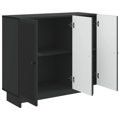 vidaXL Sideboard Black 89 x 34.5 x 80 cm Engineered Wood