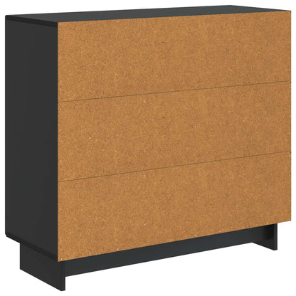 vidaXL Sideboard Black 89 x 34.5 x 80 cm Engineered Wood