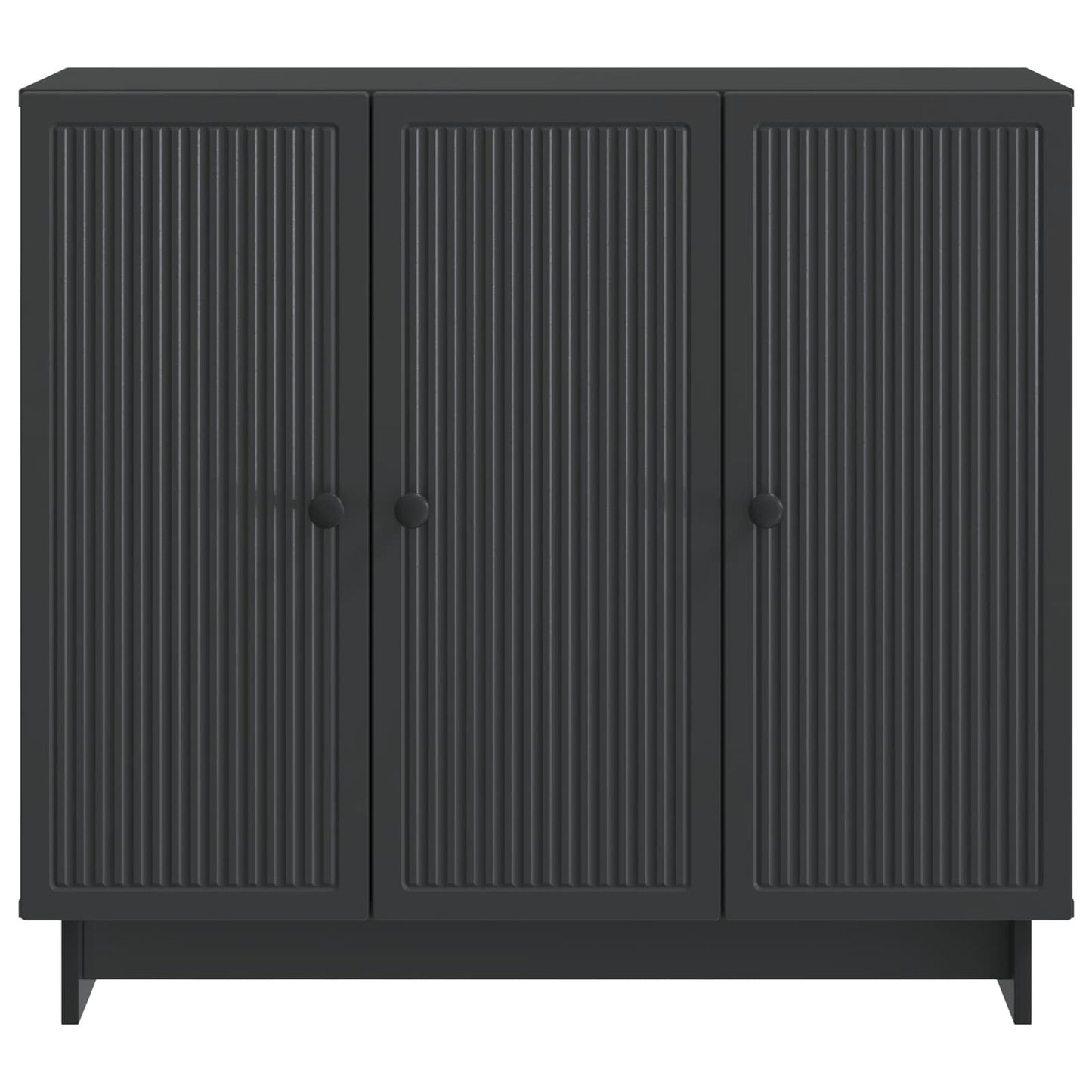 vidaXL Sideboard Black 89 x 34.5 x 80 cm Engineered Wood