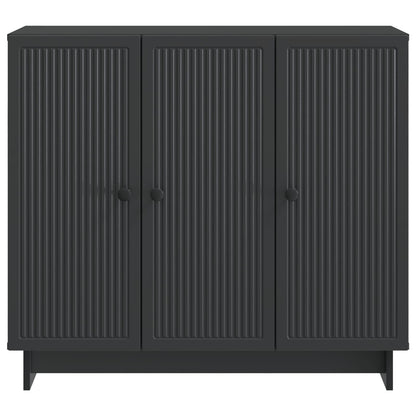 vidaXL Sideboard Black 89 x 34.5 x 80 cm Engineered Wood