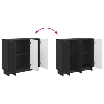 vidaXL Sideboard Black 89 x 34.5 x 80 cm Engineered Wood