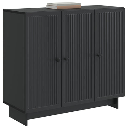 vidaXL Sideboard Black 89 x 34.5 x 80 cm Engineered Wood