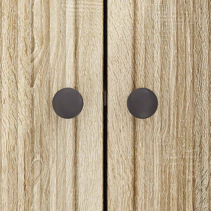 vidaXL Sideboard Sonoma Oak 89 x 34.5 x 80 cm Engineered Wood