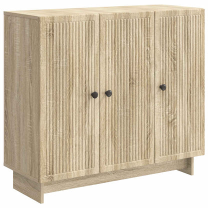 vidaXL Sideboard Sonoma Oak 89 x 34.5 x 80 cm Engineered Wood