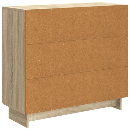 vidaXL Sideboard Sonoma Oak 89 x 34.5 x 80 cm Engineered Wood
