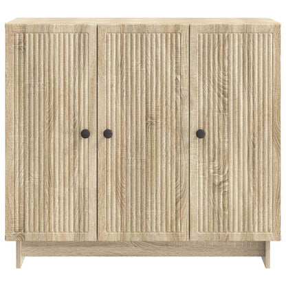 vidaXL Sideboard Sonoma Oak 89 x 34.5 x 80 cm Engineered Wood