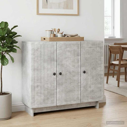 vidaXL Sideboard Concrete Grey 89 x 34.5 x 80 cm Engineered Wood