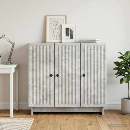 vidaXL Sideboard Concrete Grey 89 x 34.5 x 80 cm Engineered Wood