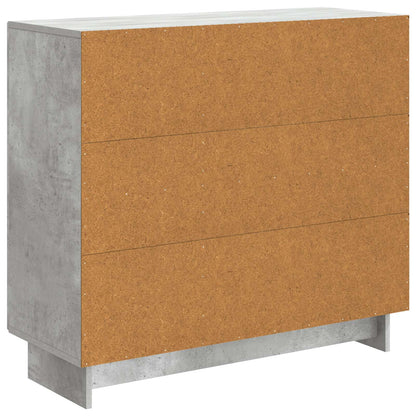 vidaXL Sideboard Concrete Grey 89 x 34.5 x 80 cm Engineered Wood