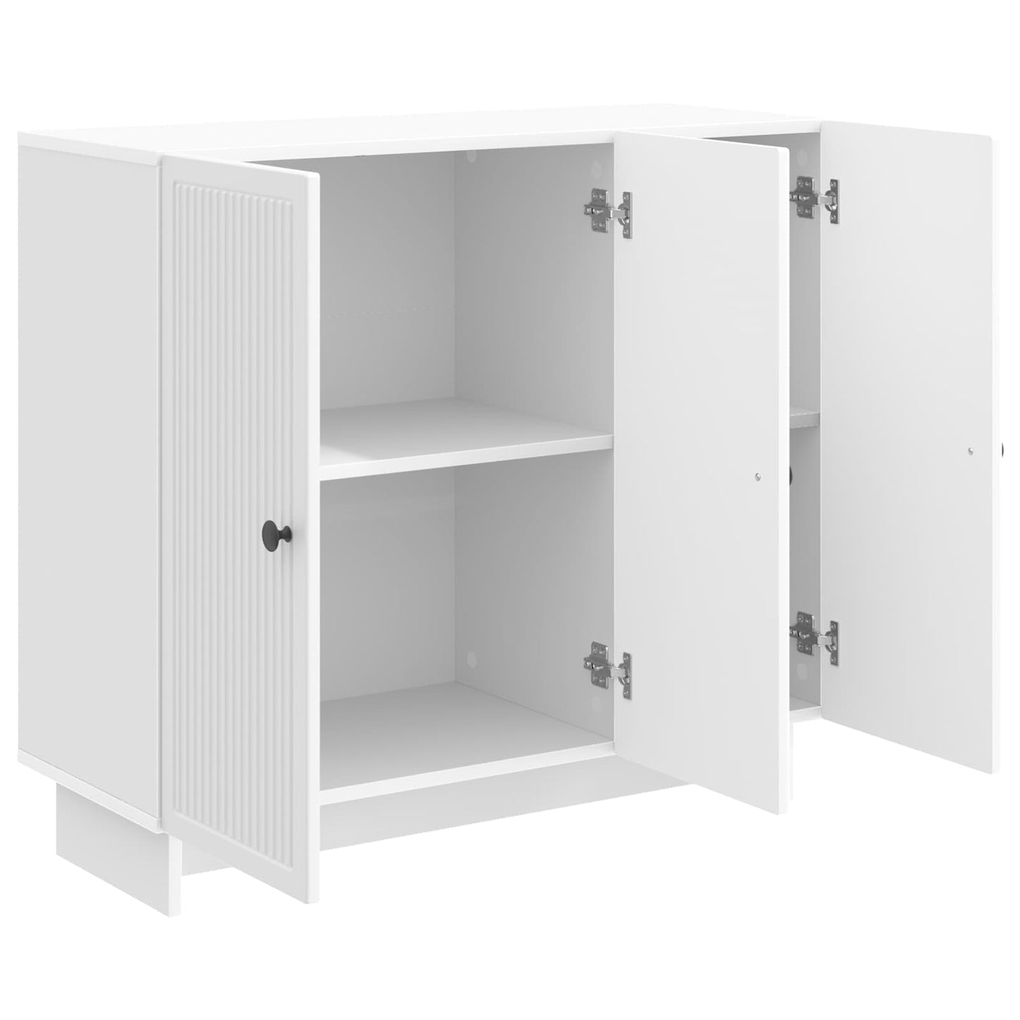 vidaXL Sideboard High Gloss White 89 x 34.5 x 80 cm Engineered Wood