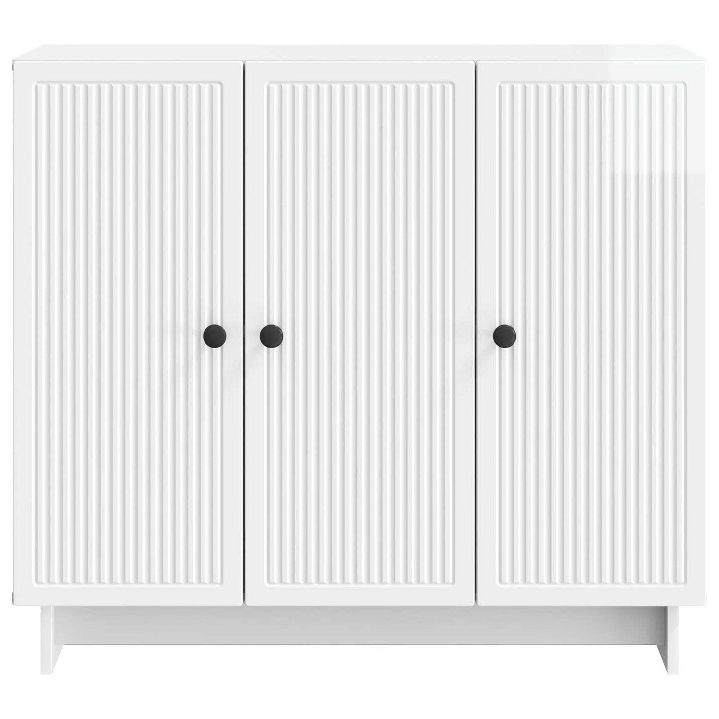 vidaXL Sideboard High Gloss White 89 x 34.5 x 80 cm Engineered Wood