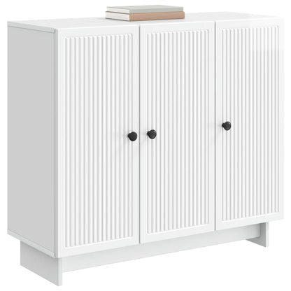 vidaXL Sideboard High Gloss White 89 x 34.5 x 80 cm Engineered Wood