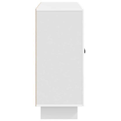 vidaXL Sideboard High Gloss White 89 x 34.5 x 80 cm Engineered Wood