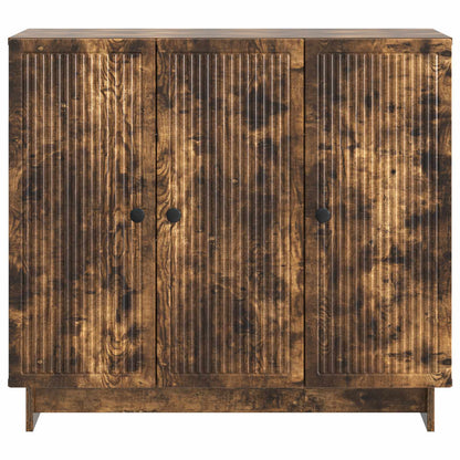 vidaXL Sideboard Smoked Oak 89 x 34.5 x 80 cm Engineered Wood